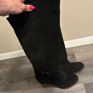 Sole Society Black Over the Knee Boots